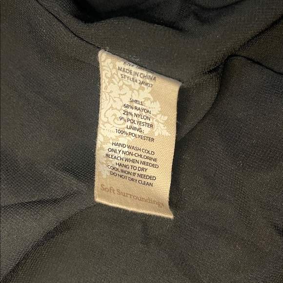 Soft Surroundings LISETTE Velvet Boho Burnout Jacket Topper Art to Wear large - Picture 13 of 13